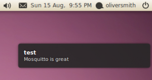 Ubuntu notification triggered by an MQTT Message